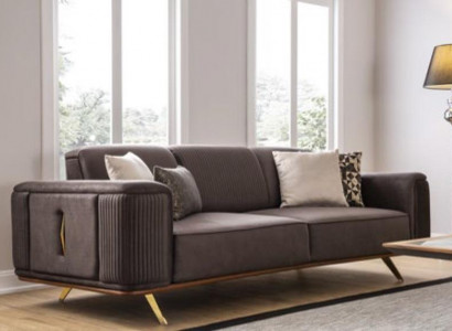 Sofas 4 Sitzer Textil Big Möbel Wohnzimmer Modernes Neu Sofa Polyester Couch